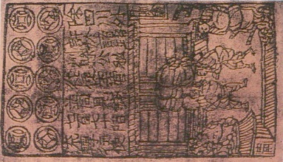 Paper currency was created in China during the which dynasty?
